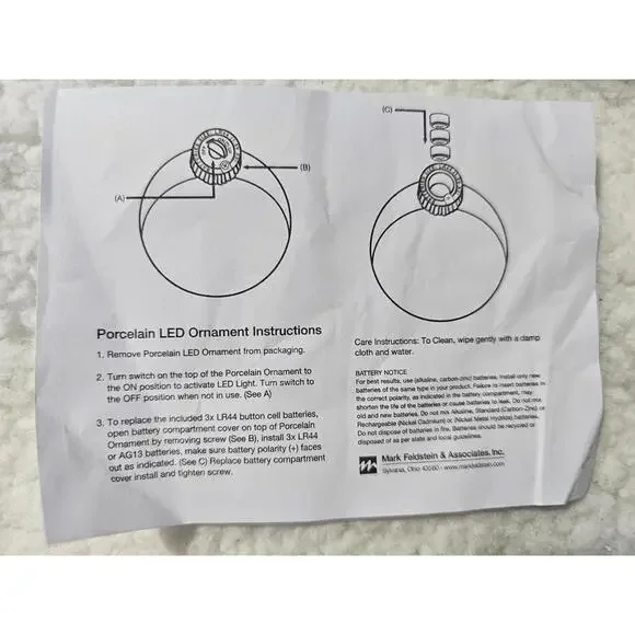 Brand New 2020 Thomas Kinkade Ornament A Christmas Wish 3.5" Round White Holiday - Picture 10 of 10